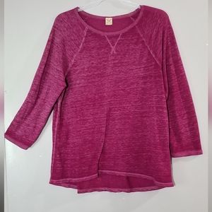 Fade Glory (xl 16-18) purpley pink thin quarter sleeve top